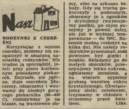 Rodzynki z czereśni