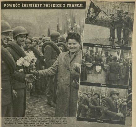 Powrót żołnierzy polskich z Francji