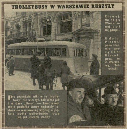 Trolleybusy w Warszawie ruszyły