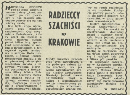 Radzieccy szachiści w Krakowie