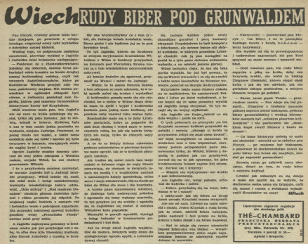 Rudy Biber pod Grundwaldem