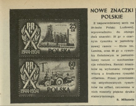 Nowe znaczki polskie