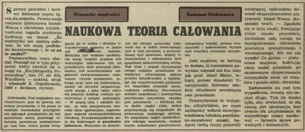 Naukowa teoria całowania