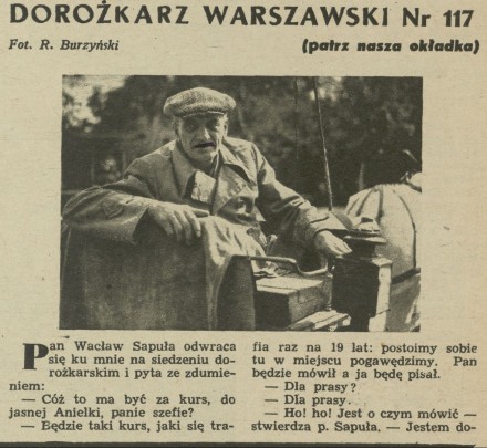 Dorożkarz warszawski nr 117