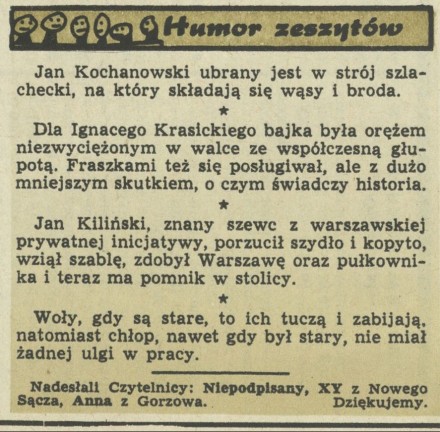 Humor zeszytów