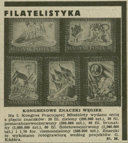 Kongresowe znaczki Węgier