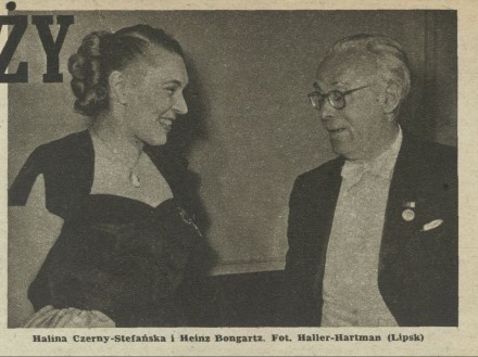 Halina Czerny-Stefańska i Heinz Bongartz