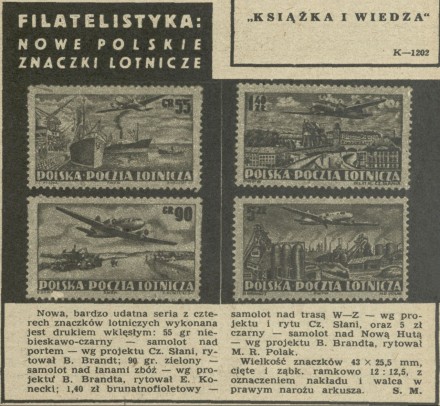 Nowe polskie znaczki lotnicze