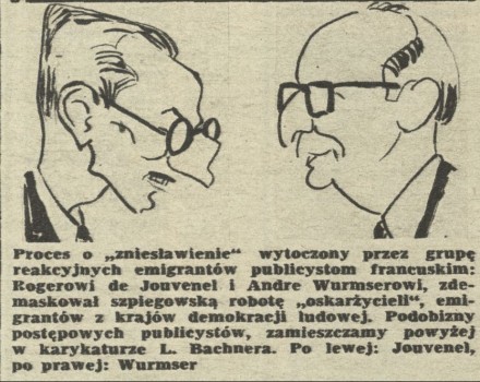 Karykatura Jouvela i Wurmsera