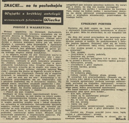 Znacie?... no to posłuchajcie! Wyjątki z krótkiej antologii wczasowych felietonów