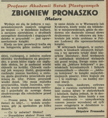 Zbigniew Pronaszko Malarz