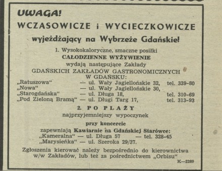 Uwaga! Wczasowicze i wycieczkowicze wyjeżdżający na Wybrzeże Gdańskie!