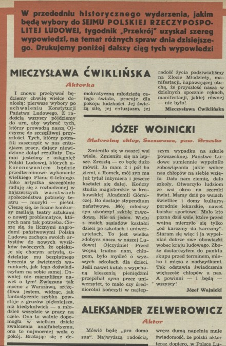 Mieczysława Ćwiklińska - Aktorka