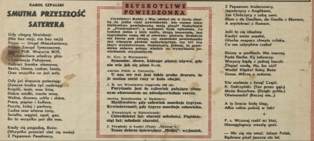 Smutna przyszłość satyryka