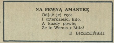 Na pewną amantkę