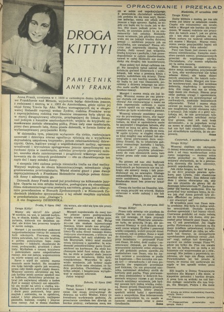 Droga Kitty! Pamiętnik Anny Frank