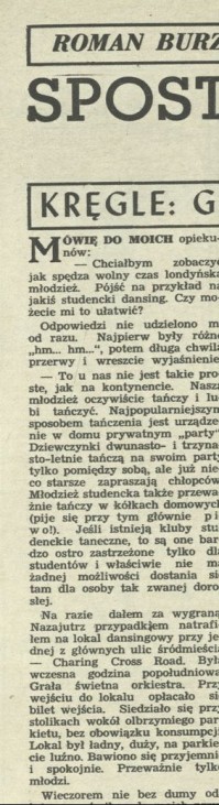 Spostrzeżenia Londyńskie. kegle: gra klas niższych