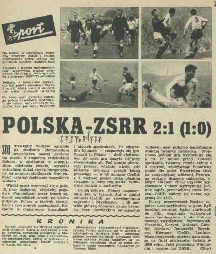 Polska - ZSRR 2:1 (1:0)