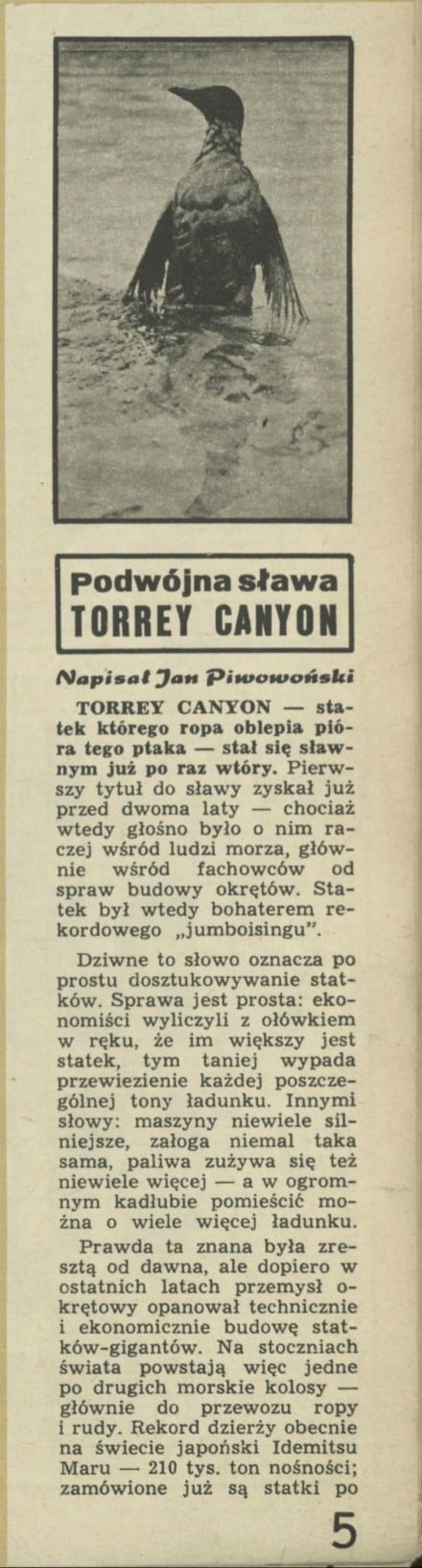 Podwójna sława Torrey Canyon