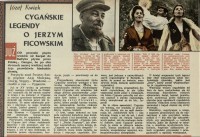 Cygańskie legendy o Jerzym Ficowskim
