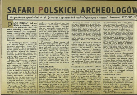 Safari polskich Archeologów
