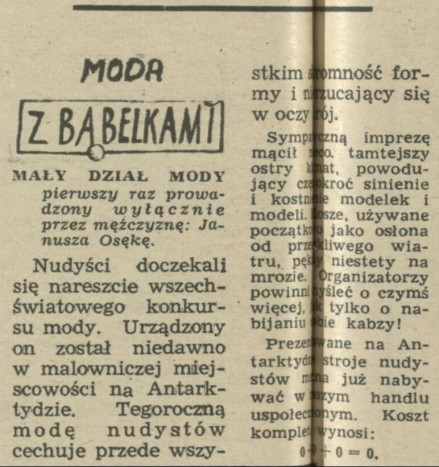 Moda z bąbelkami