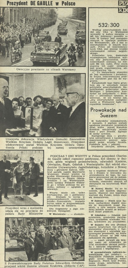 Prezydent de Gaulle w Polsce