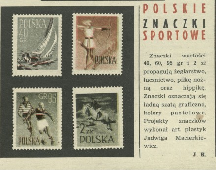 Polskie znaczki sportowe
