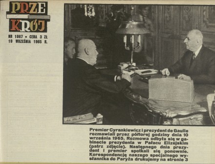 Cyrankiewicz i de Gaulle