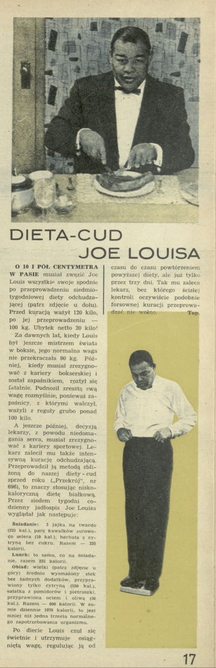 Dieta-cud Joe Louisa