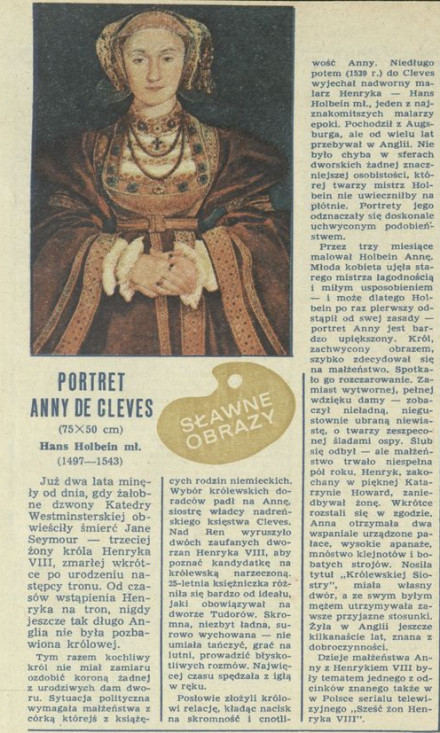Portret Anny de Cleves (Hans Colbein)