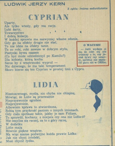 Cyprian, Lidia