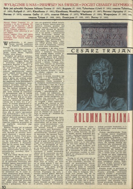 Cesarz Trajan - Kolumna Trajana