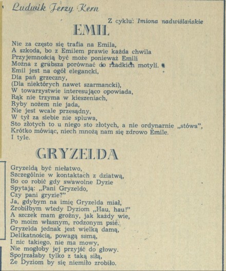 Emil, Gryzelda