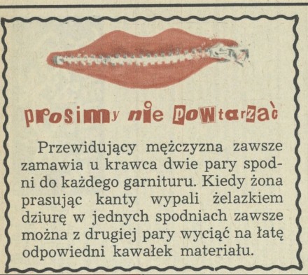 Prosimy nie powtarzać