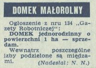 Domek małorolny