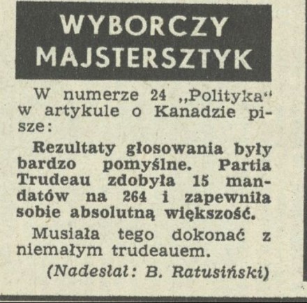 Wyborczy majstersztyk