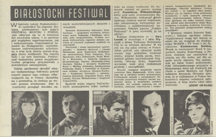 Białostocki festiwal