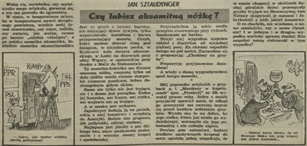 Czy lubisz aksamitną nóżkę?