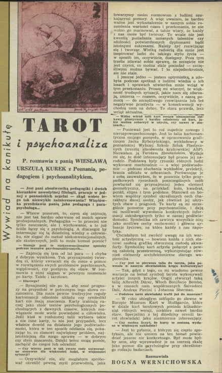 Tarot i psychoanaliza
