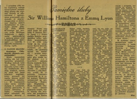 Pamiętne śluby Sir Williama Hamiltona z Emmą Lyon