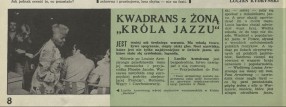 Kwadrans z żoną " Króla Jazzu"