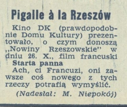 Pigalle a la Rzeszów
