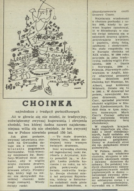Choinka - najmłodsza z tradycji gwiazdkowych