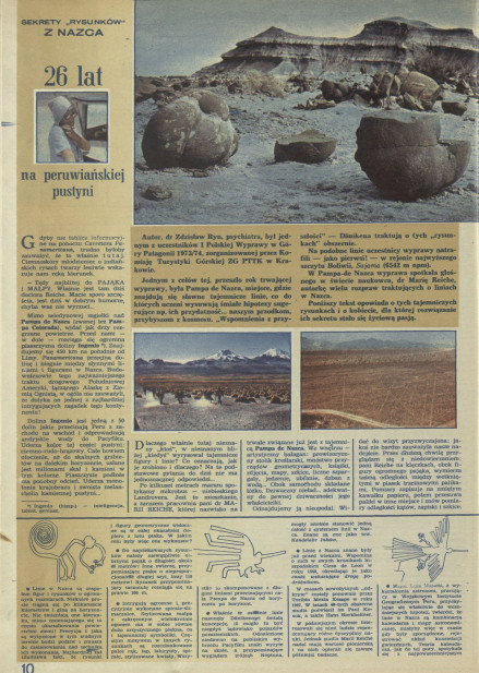 26 lat na peruwiańskiej pustyni