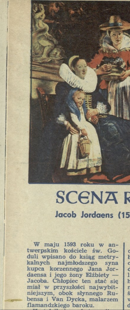 Scena rodzinna - Jacob Jordaens (1593-1678)