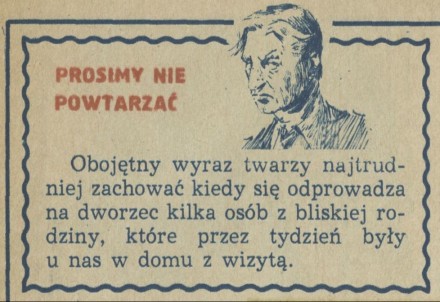 Prosimy nie powtarzać