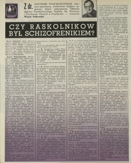 Czy Raskolnikow był schizofrenikiem?