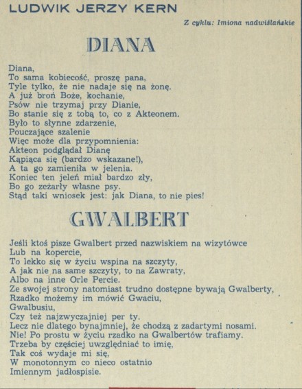 Diana, Gwalbert