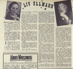 Liv Ullmann o sobie